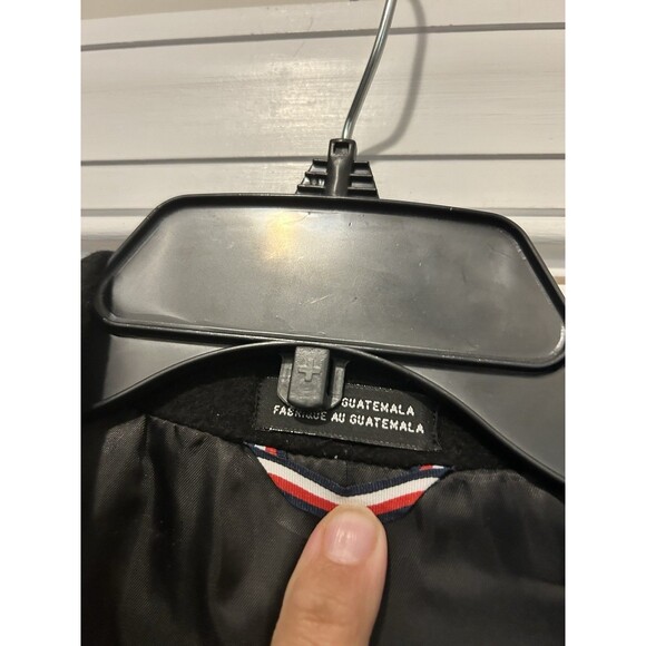 Tommy Hilfiger Coat Mens 44 Regular Black Wool Blend Overcoat 3 Button Lined - Picture 4 of 6